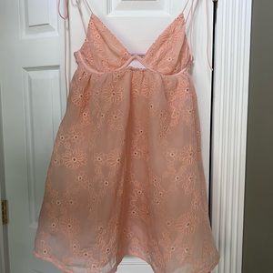 Pink babydoll dress